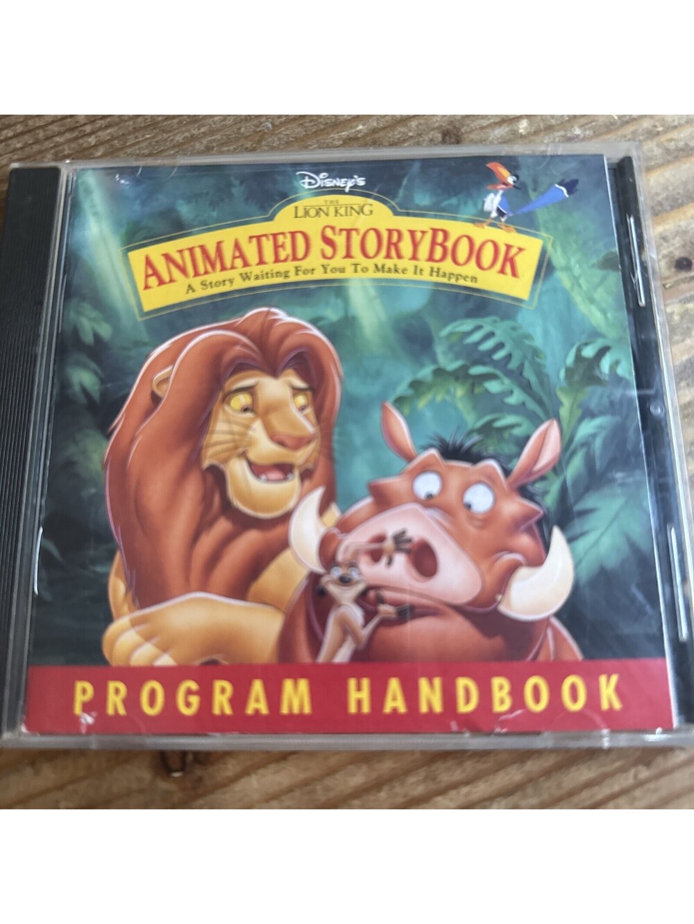 Vintage Disney Activity Center The Lion King PC-CD-Rom, 1994 W/Program Handbook